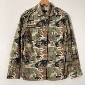 Topshop Camo Jacket Size US 4 EUR 36 UK 8